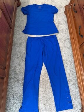 Barco Royal Blue Scrub Set